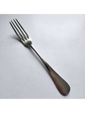 Vintage Christofle French Silverplate Fork Hallmark Stamp Mid‑Century Design